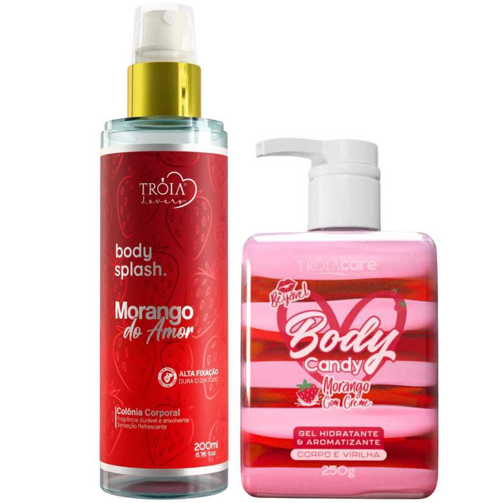 Body Splash & Body Candy Morango do Amor – Tróia Hair