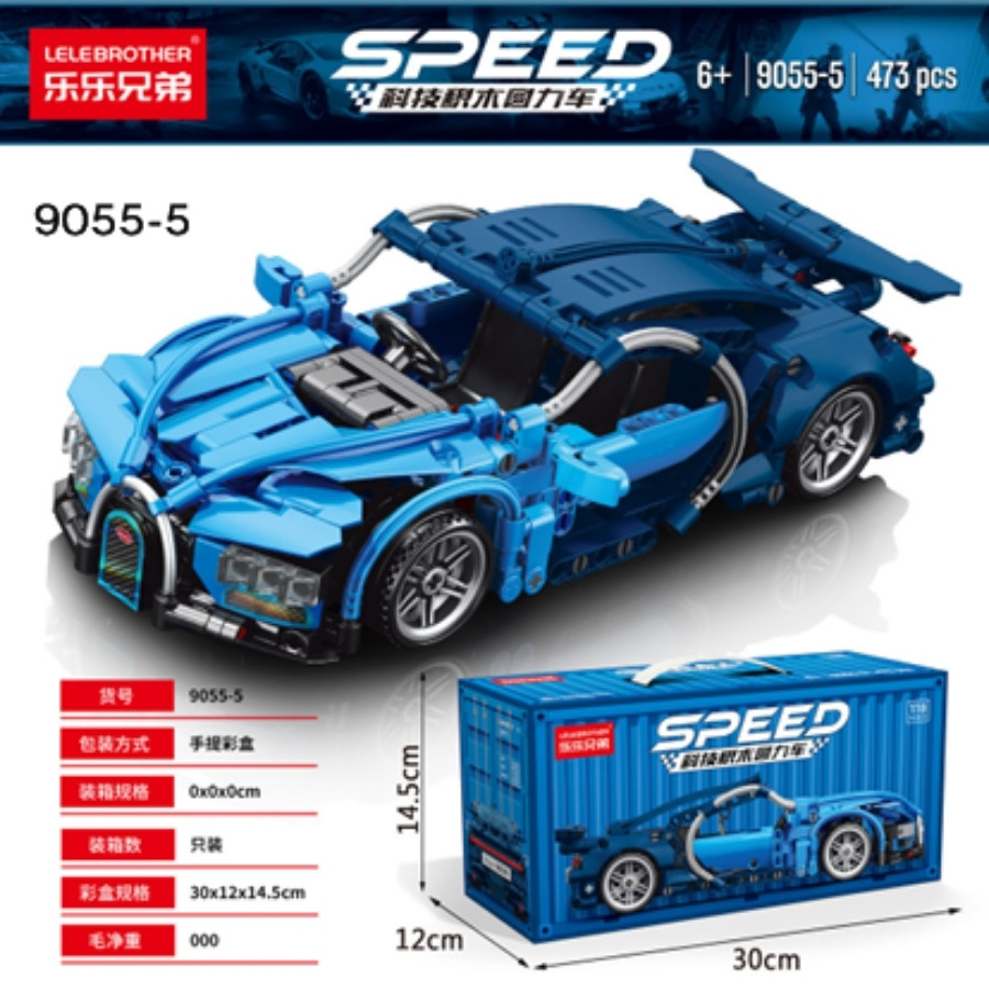 Carro de Montar Speed Super Esportivo Azul – 473 Peças