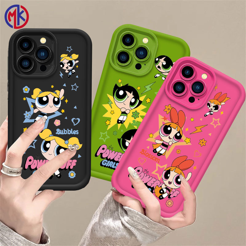 Capa Para Samsung A17 A07 A56 A36 A55 A54 A16 A15 A14 A05S A51 A52 A34 A35 A32 A13 SoftCase Meninas Superpoderosas Ataqu