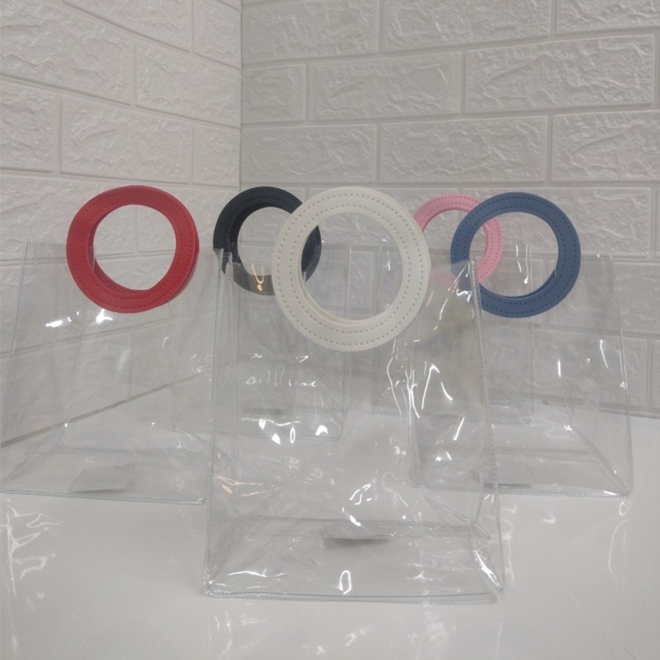 10 Bolsas de Presente Transparentes Alça Redonda (3 tamanhos) em Oferta na Shopee