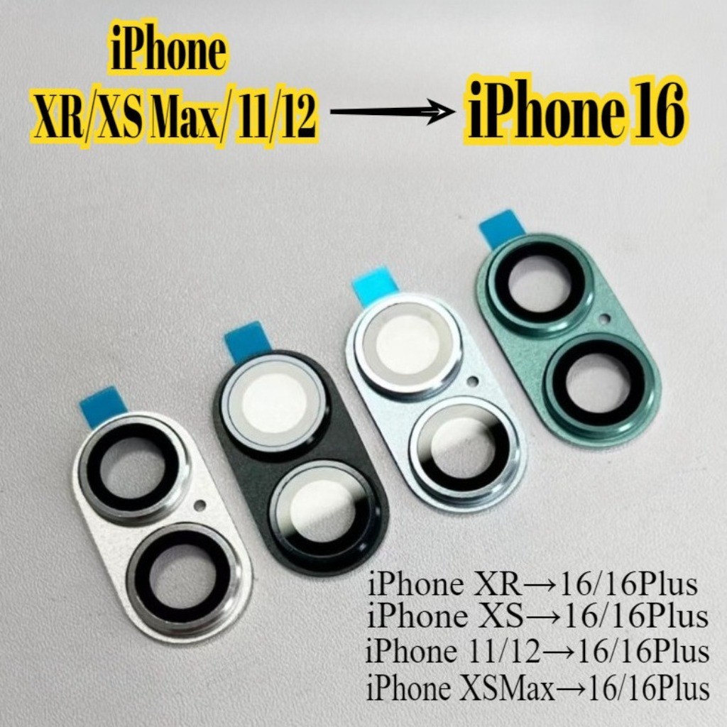 Adesivo Falso De Lente De Câmera Para iPhone 16 É Adequado 11 12 XR X XS Max Mudar Ou Plus De Metal Em Segundos