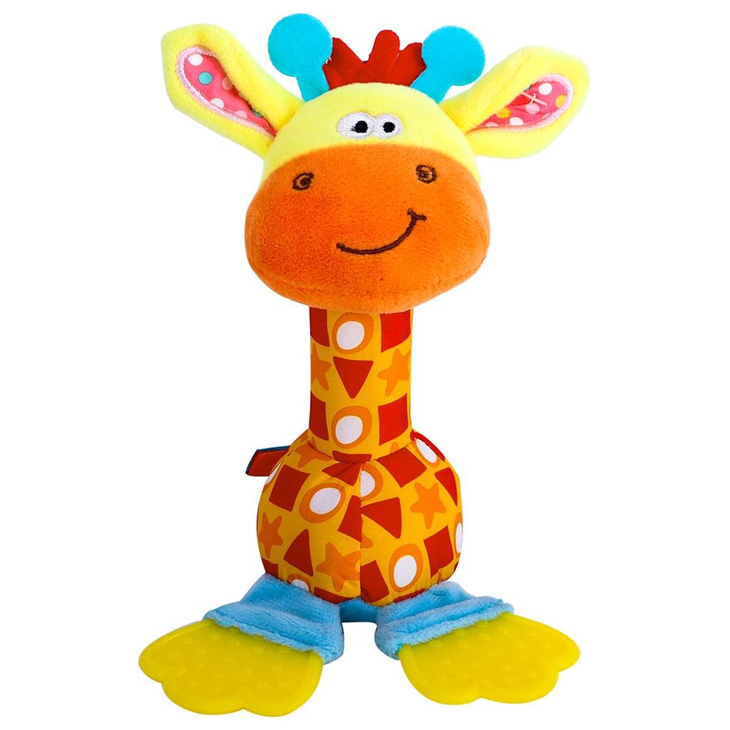HUADADA Chocalhos Macios para Bebês, Brinquedos de Desenvolvimento para Bebês, Brinquedos Sensoriais com Mordedor, Sons 
