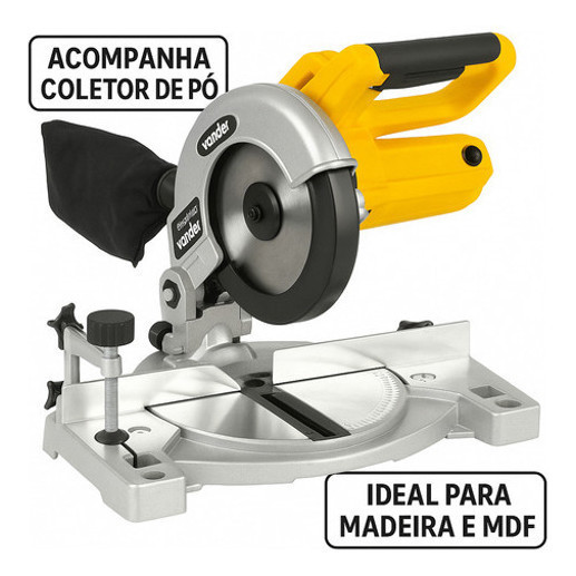 Serra Esquadria 7.1/4" 850W Meia Madeira Bancada Industrial Profissional - VONDER