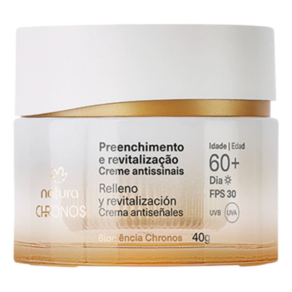 Creme Antissinais Preenchimento e Revitalização 60+ Dia Chronos Derma