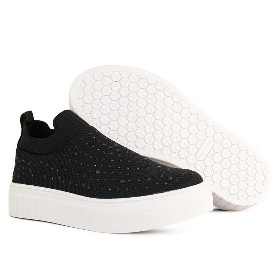 Tenis Meia Casual Feminino com strass tenis feminino meia casual com strass Tênis Meia calca facil