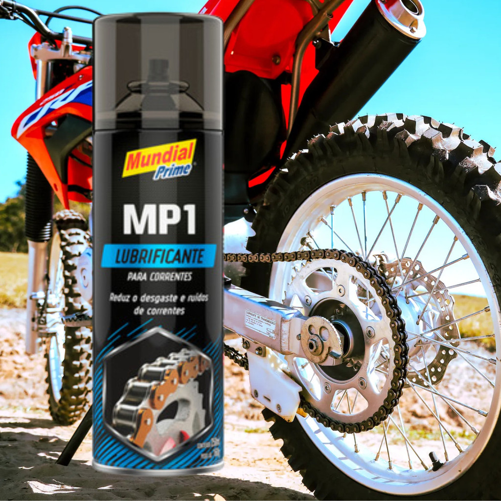 Kit 3 Lubrificantes de Corrente MP1 Spray 200ml Mundial Prime – Proteção e Desempenho para Correntes — imagem 2 de 2