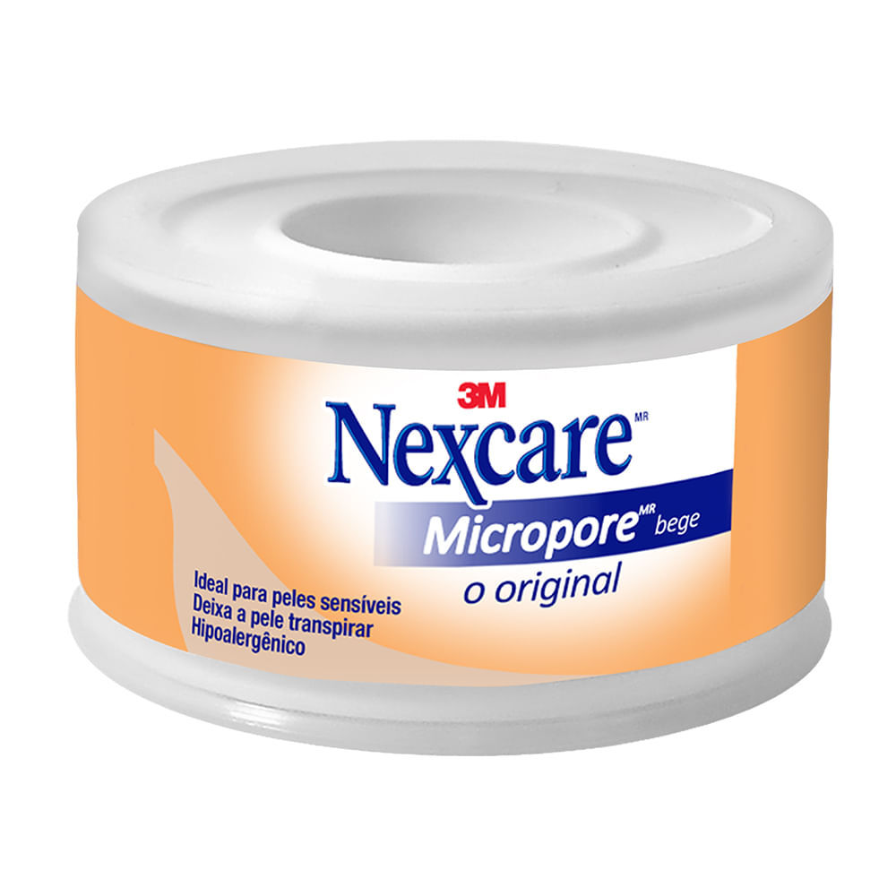 Fita Micropore Nexcare Bege 25mm x 4,5m com 1 Unidade em Oferta na Shopee