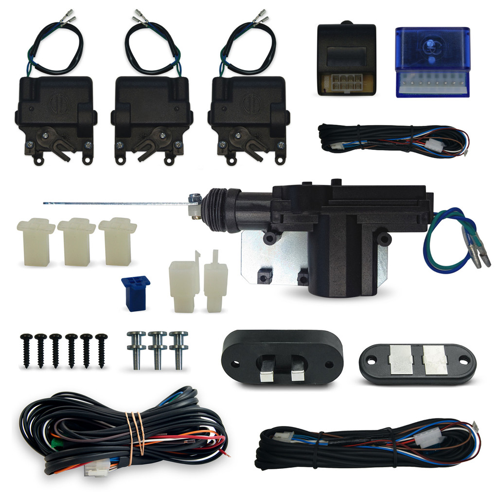 Kit de Trava Elétrica Ducato 3 Portas + Porta De Correr Lateral