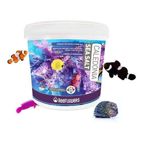 Sal Marinho Reeflowers Caledonia Sea Salt 22,5kg Uso Aquario Em Oferta