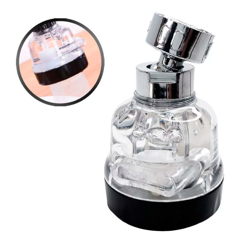 Bico Adaptador De Torneira Com 3 Jatos Reguláveis, Bico Torneira Giratória 360°Cozinha em Oferta na Shopee