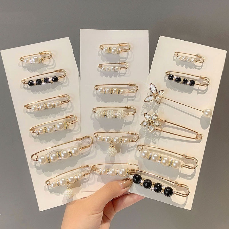 Kit Com 6 Clipes De Cintura Ajustáveis | Clipe De Pérolas Falsas E Calças-Solução Perfeita Para Ajustar Roupas Sem Costu em Oferta na Shopee