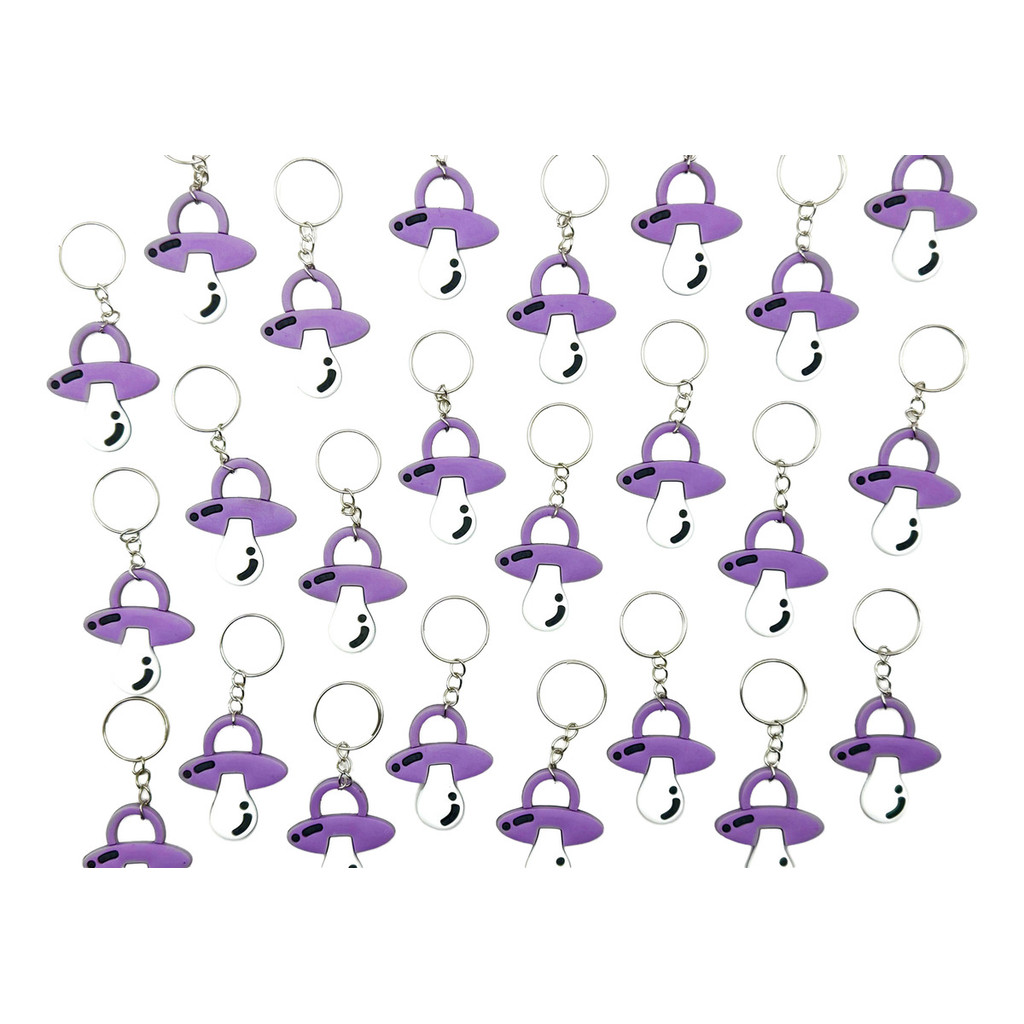 Chaveiro Chupeta Lilas Lembrancinha Chá Revelação 10peças