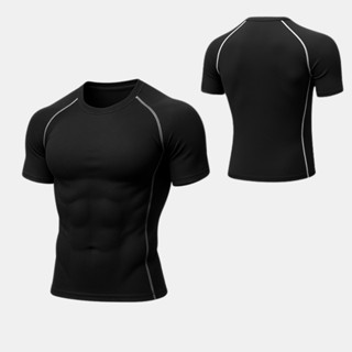 Camiseta de Compressão LISA Masculina Blusa Rash Guard Academia Treino em Oferta na Shopee