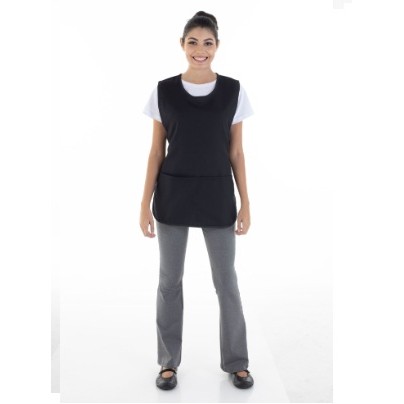 Conjunto de Camiseta MC, Calça Bailarina e Bata para Copeira, Arrumadeira, Faxineira, Babá