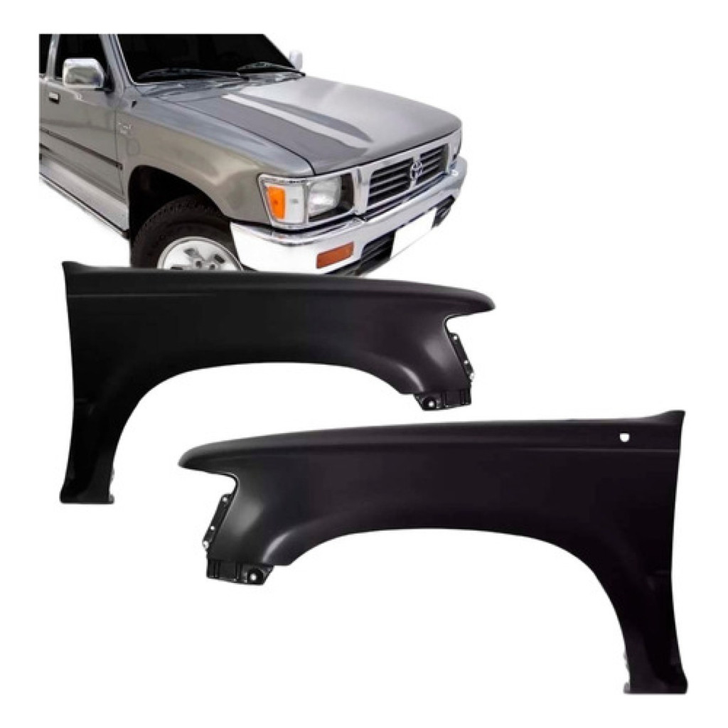 Paralama Toyota Hilux 4x4 1992 A 2001 C/ Furo Antena em Oferta na Shopee