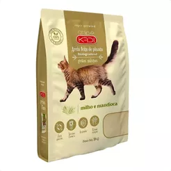 Kadi Areia Biodegradável Grão Misto Gato 2kg Milho Mandioca