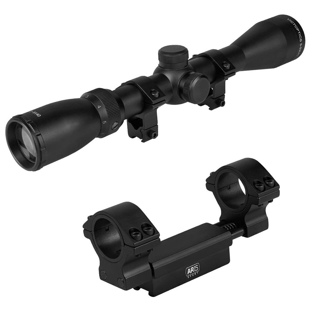 Luneta Vector Optics PAC 3-9x40 Victopics c/ Mont Único Médio Trilho 11mm em Oferta na Shopee