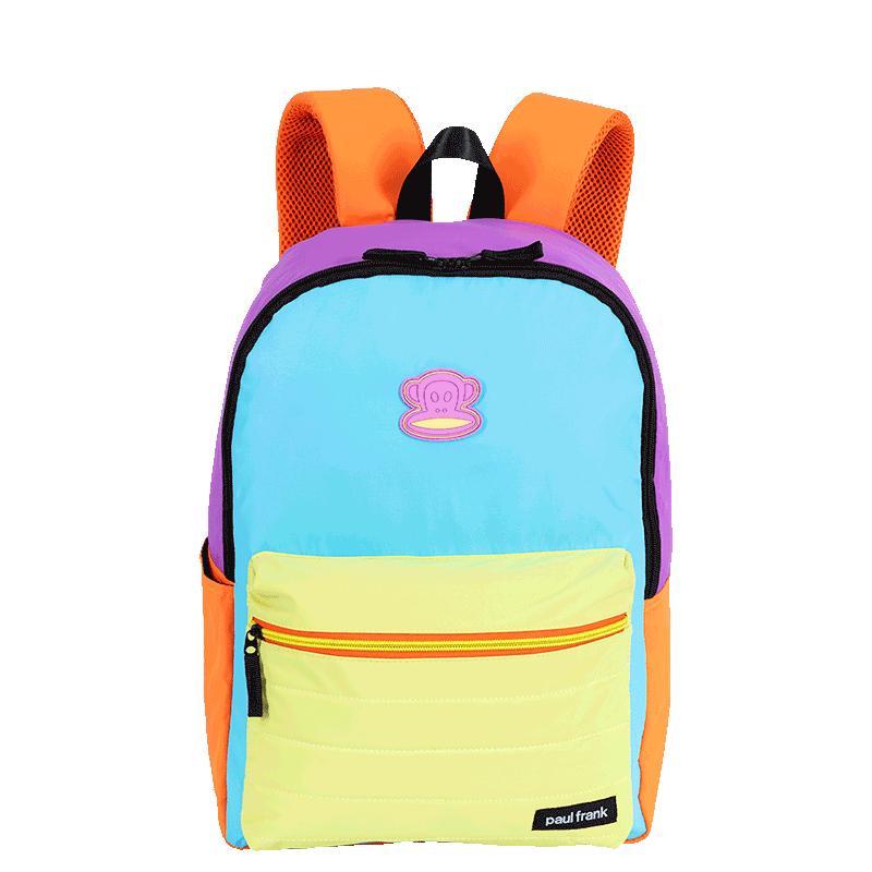 Mochila Grande Paul Frank Authentic - Orange Mix em Oferta na Shopee
