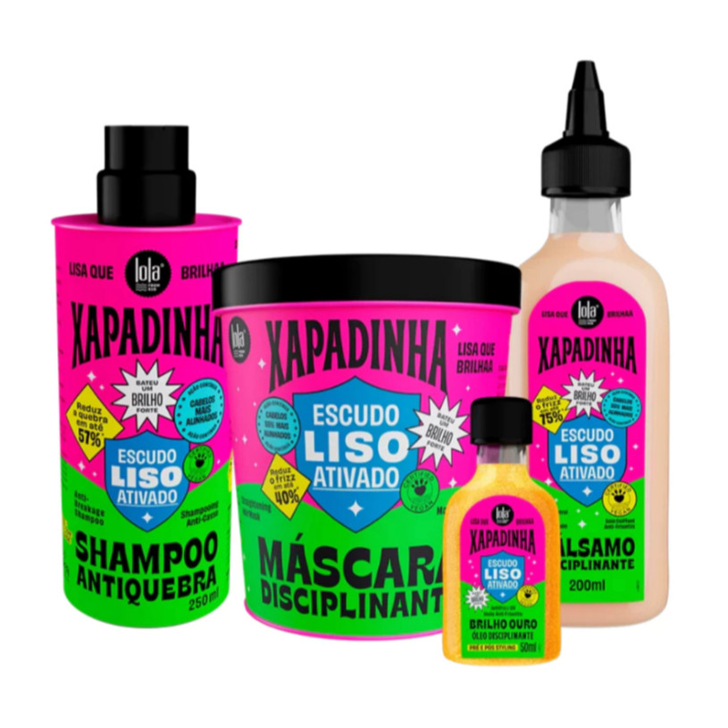 Lola Kit Shampoo, Balsamo, Oleo e Mascara 450g Xapadinha 4 Itens