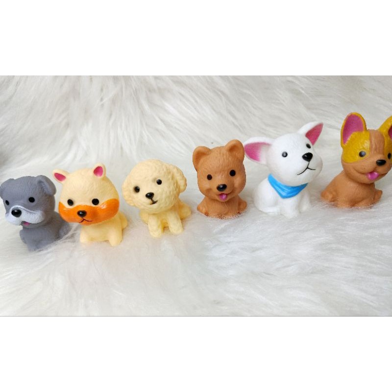 Kit Cachorro Vinil Water Toys – Brinquedo Banho e Piscina 6 Peças
