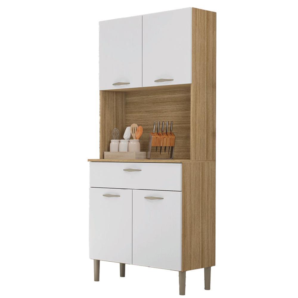 Imagem Armário de Cozinha Completa 4 Portas 1 Gaveta Cris Kit's Paraná