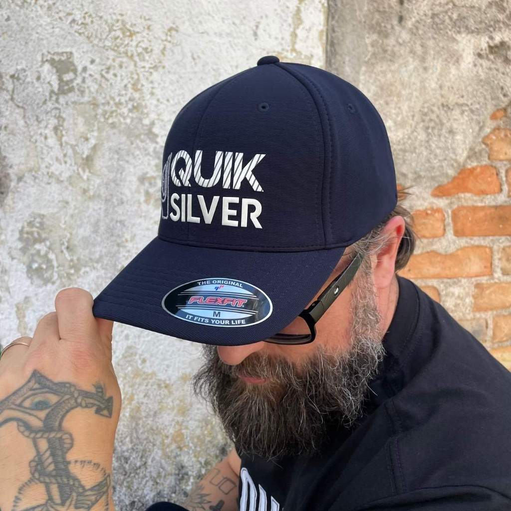 Boné Quiksilver Flexfit Silver Transfer Emb Navy M