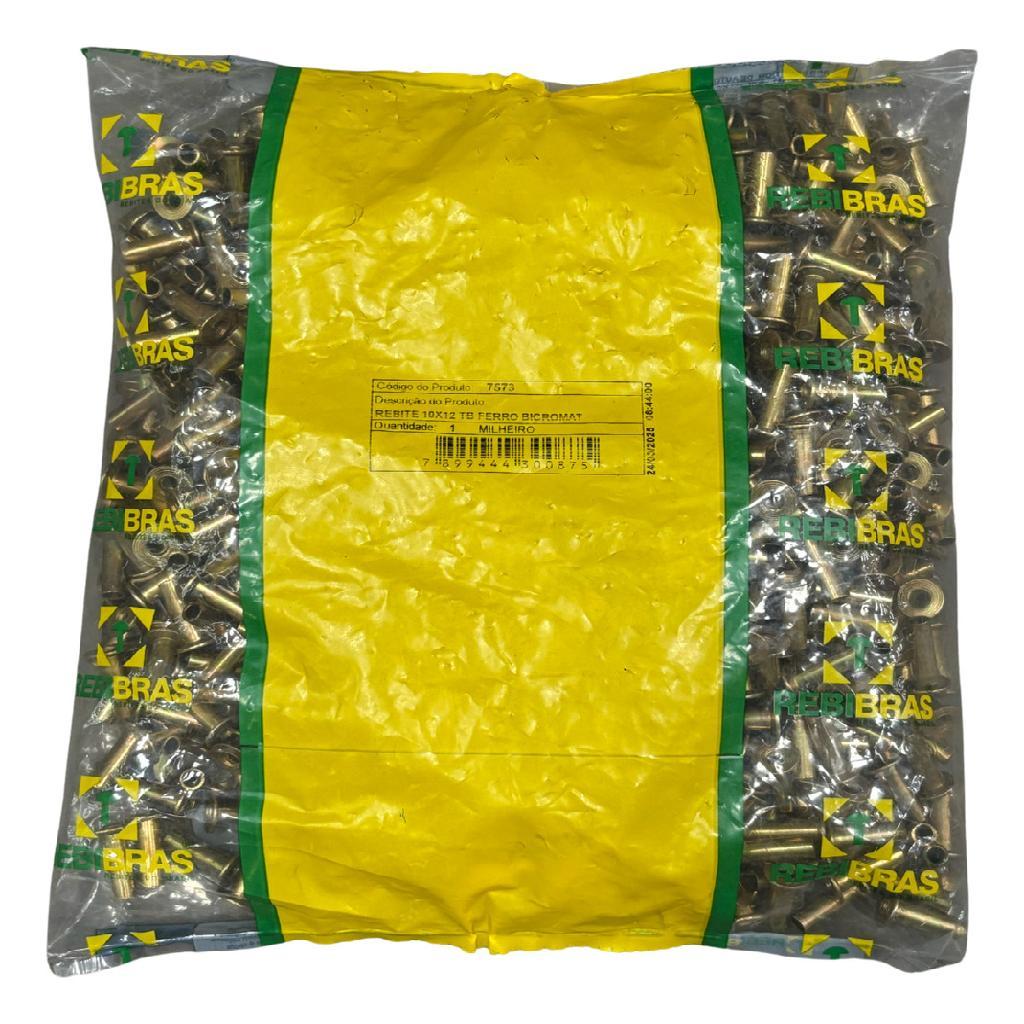 Rebite 10x14 Ferro Tubular Milheiro Vw Ford Mb Scania