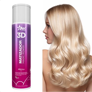 Matizador para Cabelos Loiro Pérola Loiros Hidratados Magic Color 3D 300ml em Oferta na Shopee