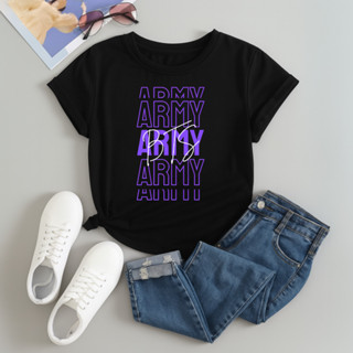 Camiseta Unissex Estampada Army Bts Blusa Modinha Kpop Tecido Premium em Oferta na Shopee