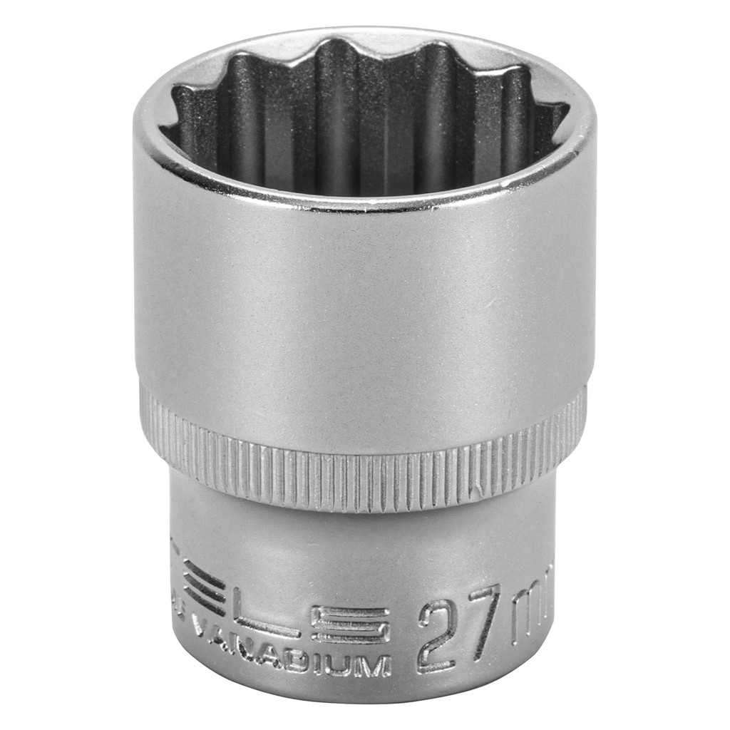 SOQUETE ESTRIADO 1/2POL CRV CLIPS PLASTICO 27MM 1PC // STELS