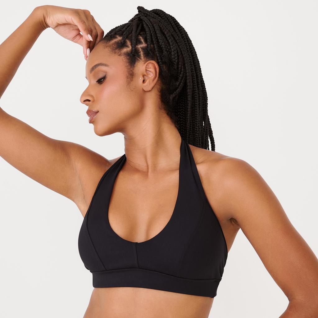 Top Frente Única Preto Poliamida Com Bojo em Oferta na Shopee