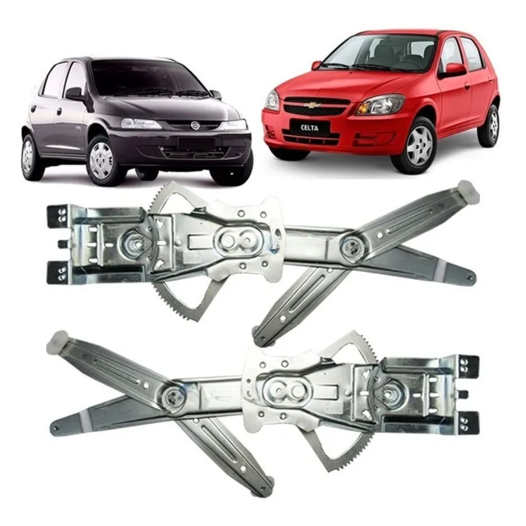 Máquina Vidro Elétrico Dianteiro Celta 2002 a 2016 Prisma 2006 a 2012 4 Portas Mabuchi