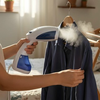 Vaporizador Portátil de Roupas 1200W – Steamer Manual com Jato Rápido, Tanque 200ml e Esc…