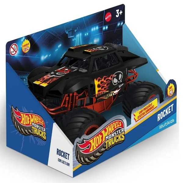 Carro HOT Wheels Monster TRUCK Rocket Multikids