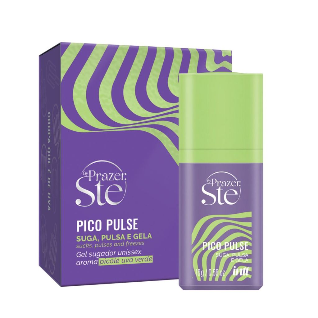 Pico Pulse Gel Sugador Vibrador Beijavel Refrescante Uva Verde 16g Potencializa Sensação Vibra Gela em Oferta na Shopee