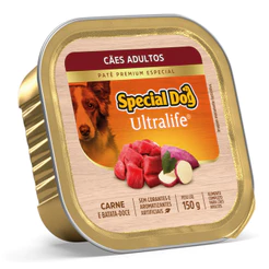 Patê Special Dog Ultralife Cães Adultos 150gr Sabor Carne e Batata-Doce