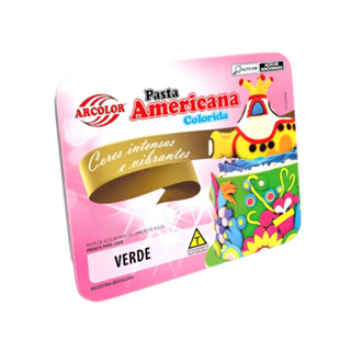 Pasta Americana Verde - 250g - 1 unidade - Arcolor - Rizzo em Oferta na Shopee