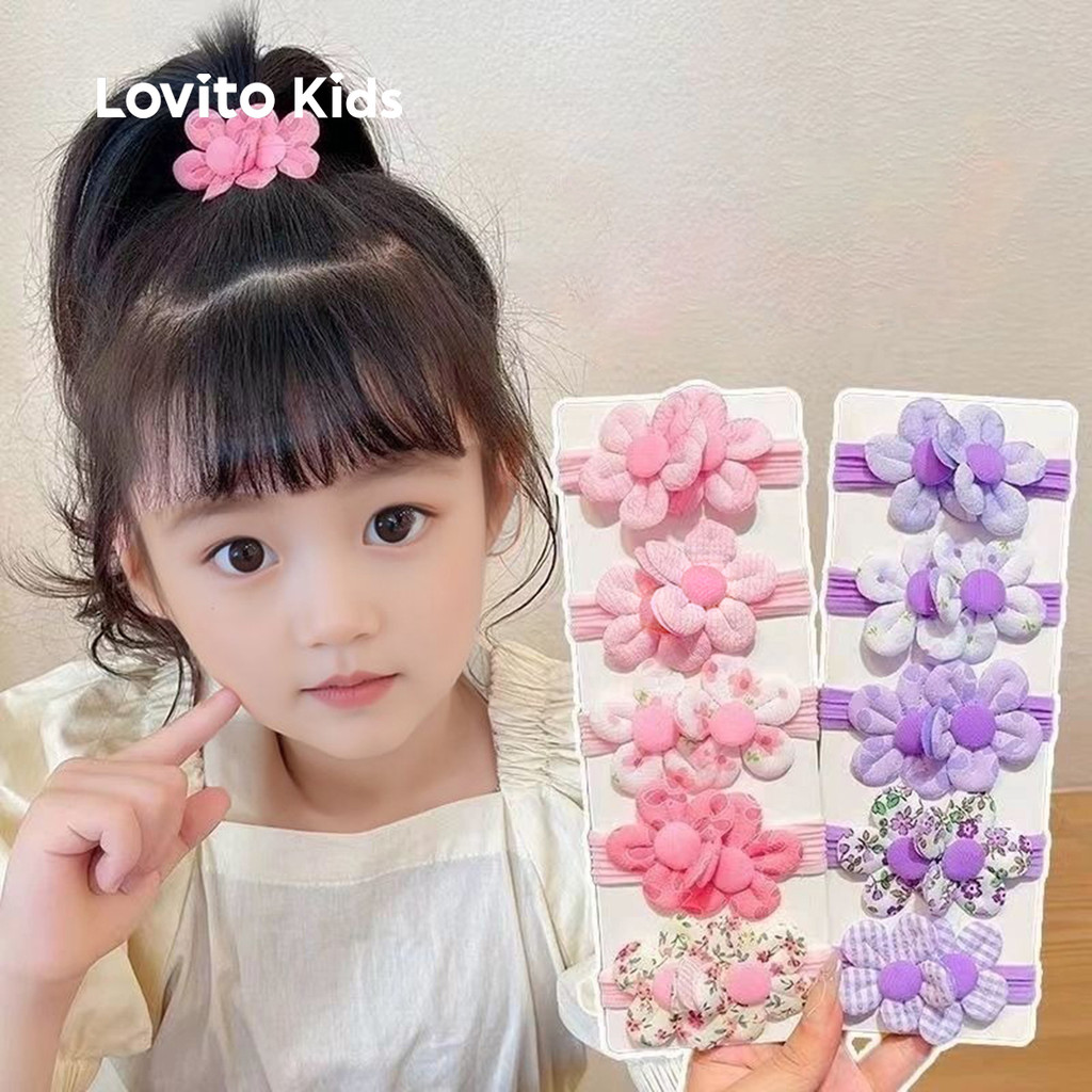 Lovito Kids Grampo de Cabelo Fofo Kit para Bebê e criança LFA90X131 em Oferta na Shopee