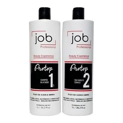 Kit De Escova Progressiva Job Hair 2x Litros + Brinde
