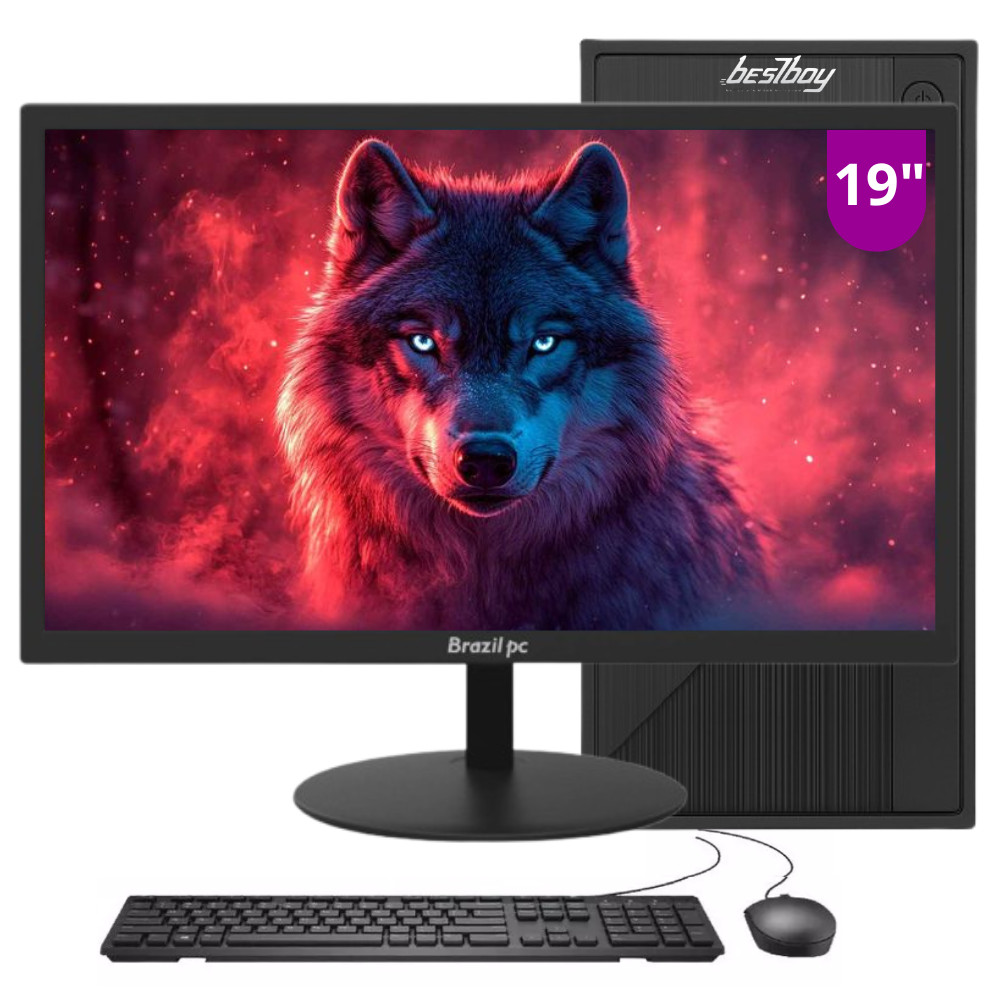 Computador Completo Intel I7 16gb Ram Ssd 512gb Monitor 19" Windows 10 Trial - BestBoy em Oferta na Shopee