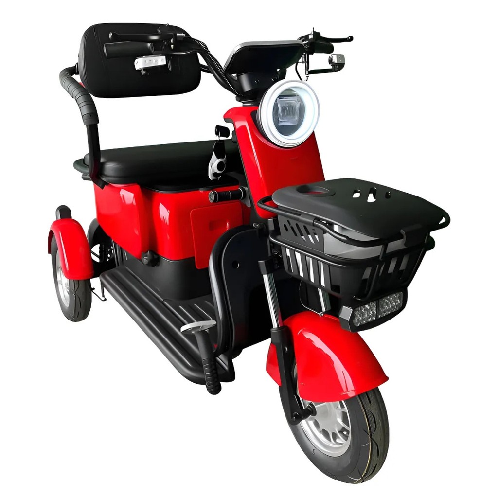Triciclo Elétrico 1000w Vermelho 32km/h Bateria Lítio 64v Cor Vermelho
