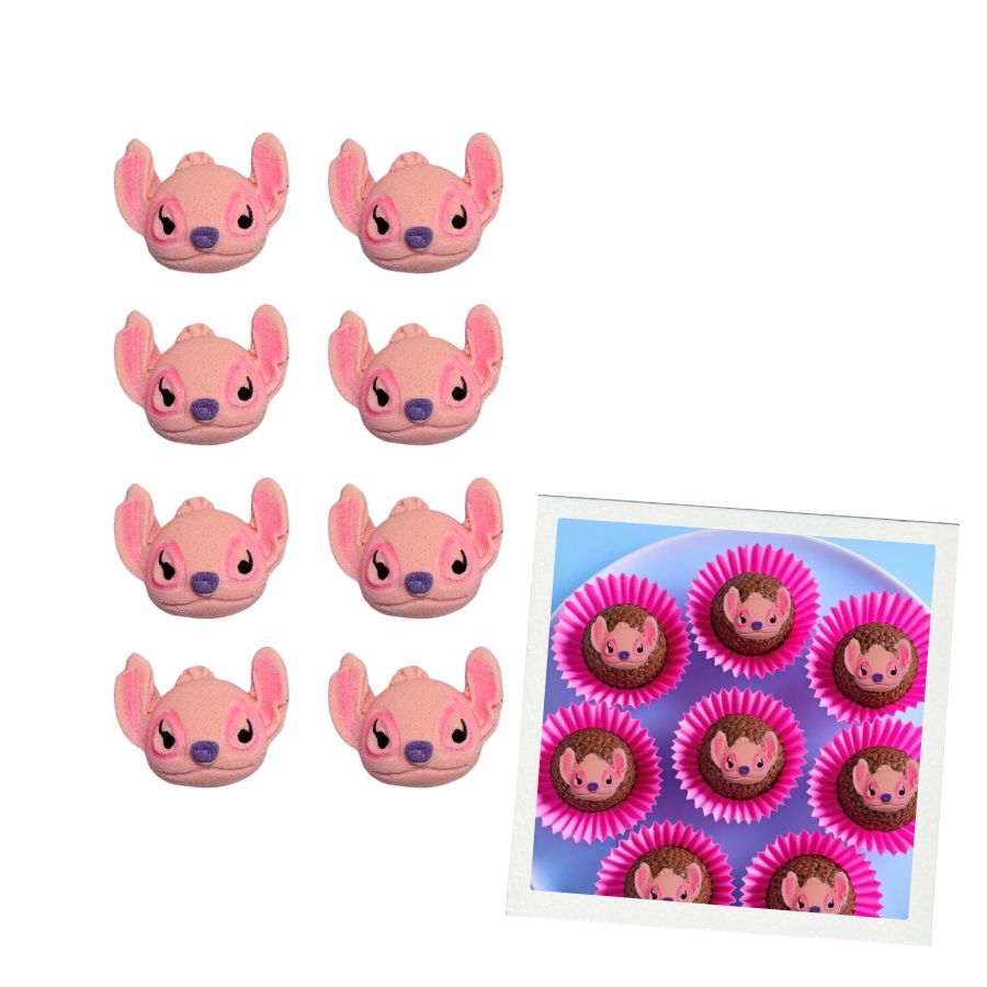 Confeito de Açúcar - Et Rosa - 8 unidades - Rizzo