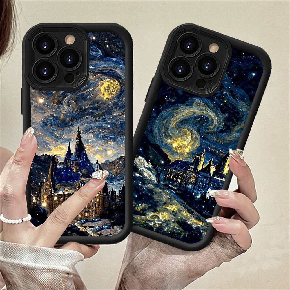 Capa Para Samsung A17 A07 A56 A36 A55 A54 A16 A15 A14 A05S A51 A52 A34 A35 A32 A13 Pintura A Óleo Artística Silicone À P