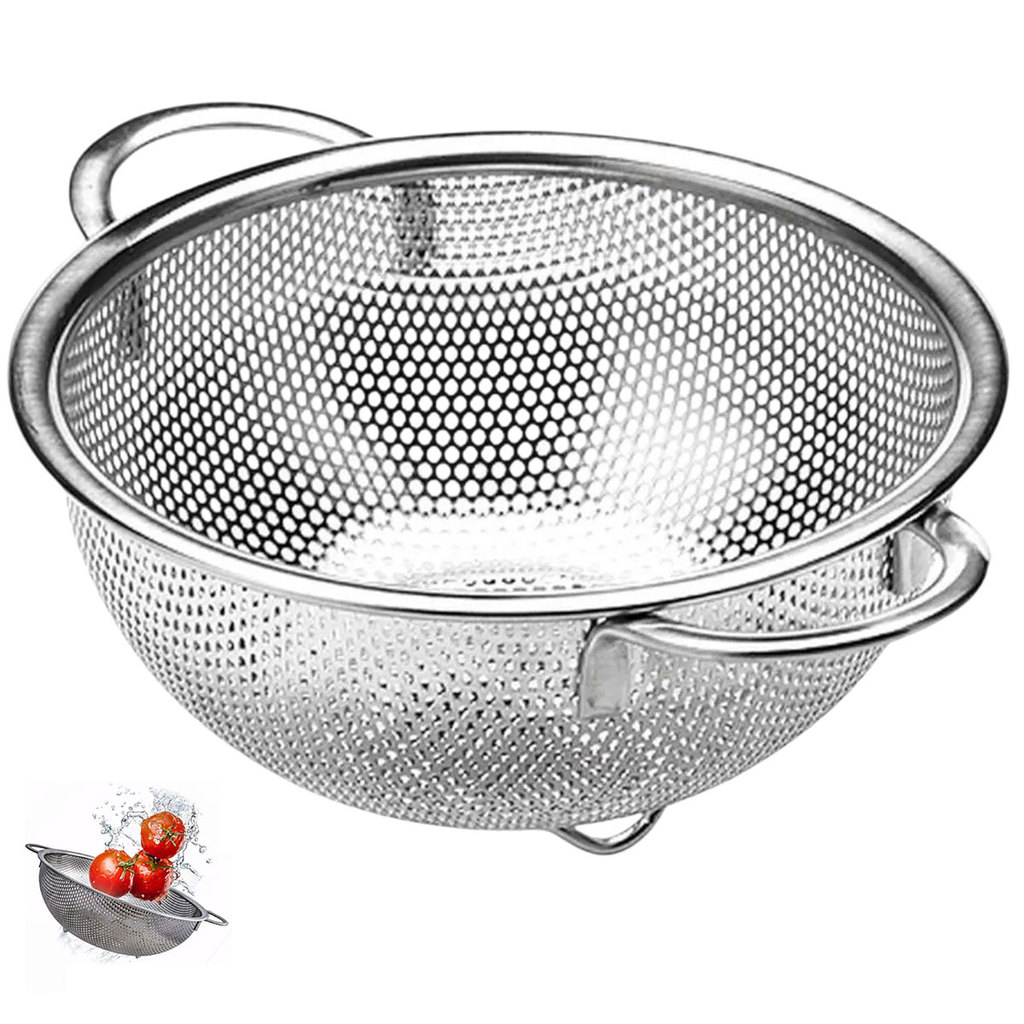 Escorredor Inox Macarrao Massas Legumes Frutas Verduras Preparo Versatil Multiuso Cozinha em Oferta na Shopee