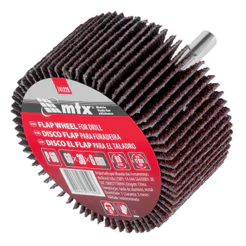 RODA DE LIXA, COM HASTE PARA FURADEIRA, GRAO 60, 60 X 30 X 6MM, 1PC // MTX