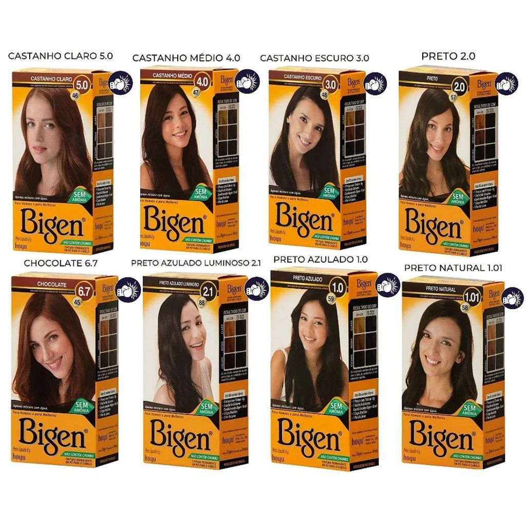 Bigen Tintura Permanente Em Pó Para O Cabelo Escolha a Sua - Cless em Oferta na Shopee