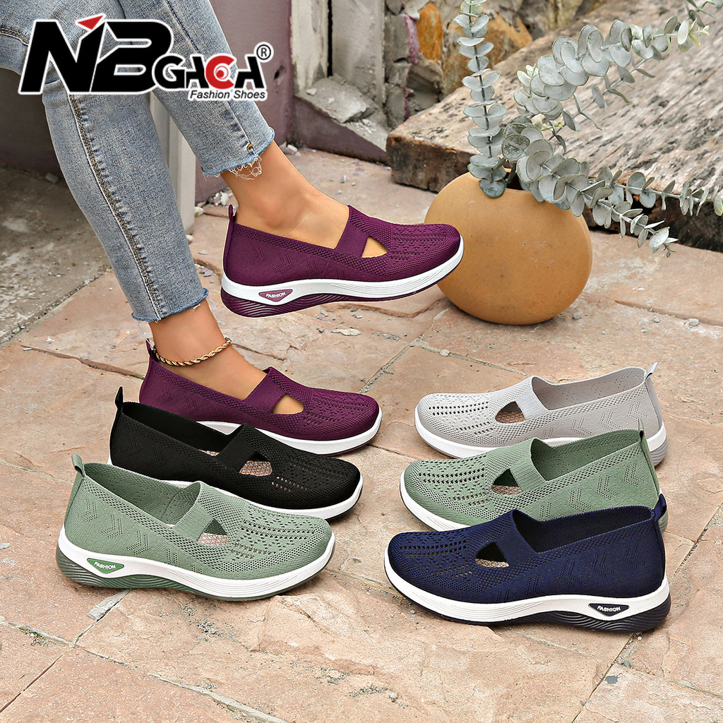 Sapatos Femininos De Malha Respirável Adequados Para Pés Finos E Largos Plus Size 36 A 44 Tênis Todas As Estações em Oferta na Shopee