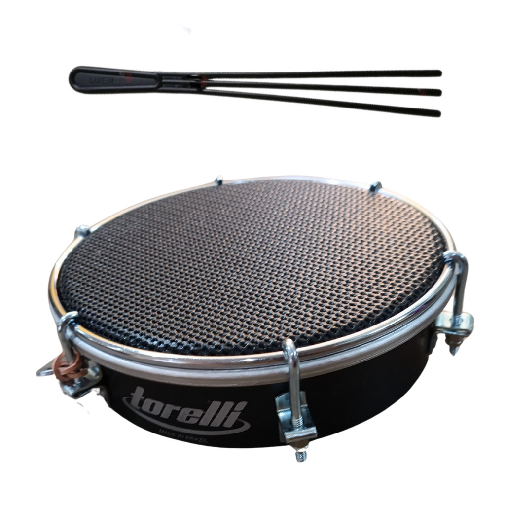 Tamborim Estudo 6" Pele Muda Corpo Abs Torelli TTE291Baqueta