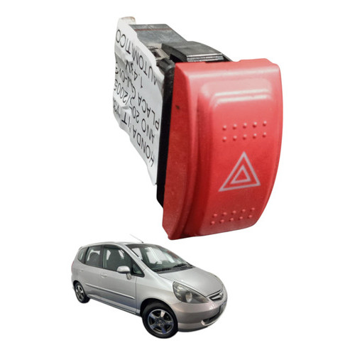 Botao Pisca Alerta Honda Fit Lx 2004 2005 1.4 8v Automatico - Vermelho