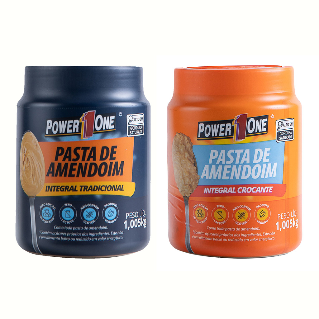 Pasta de Amendoim Power One Tradicional Pote 1,005kg